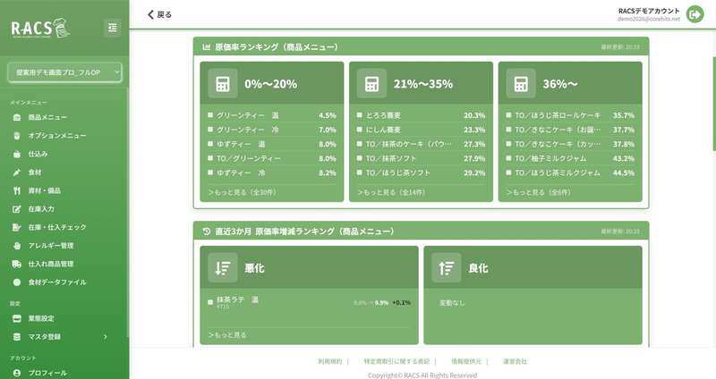 ダッシュボード